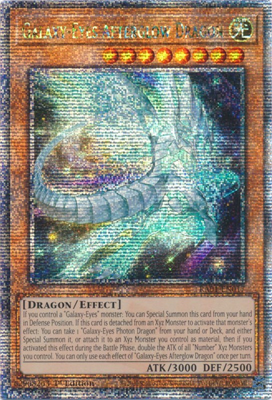 Galaxy-Eyes Afterglow Dragon [RA01-EN017] Quarter Century Secret Rare