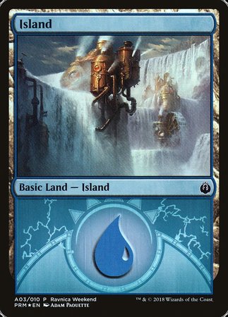 Island - Izzet (A03) [GRN Ravnica Weekend]