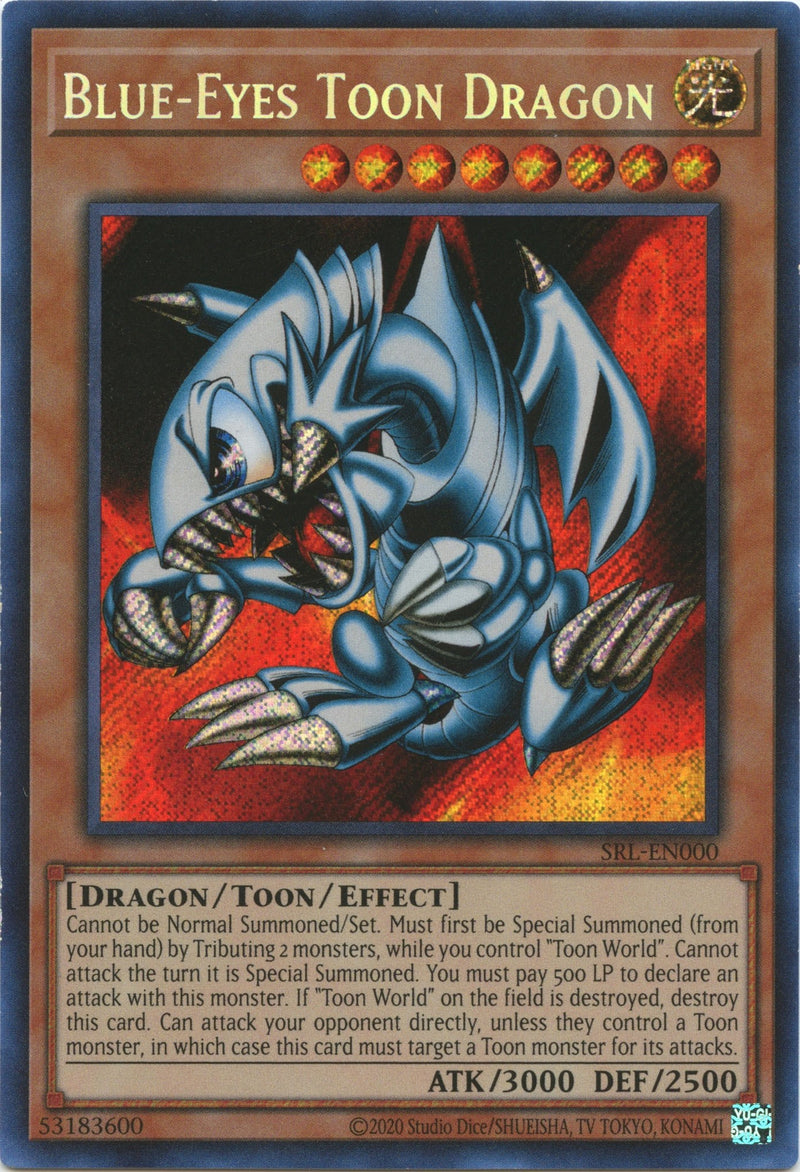 Blue-Eyes Toon Dragon (25th Anniversary) [SRL-EN000] Secret Rare