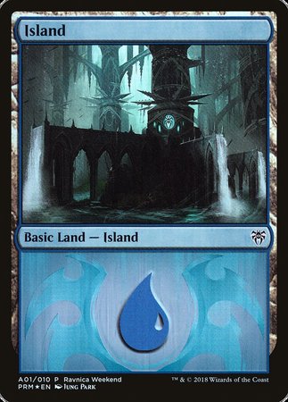 Island - Dimir (A01) [GRN Ravnica Weekend]