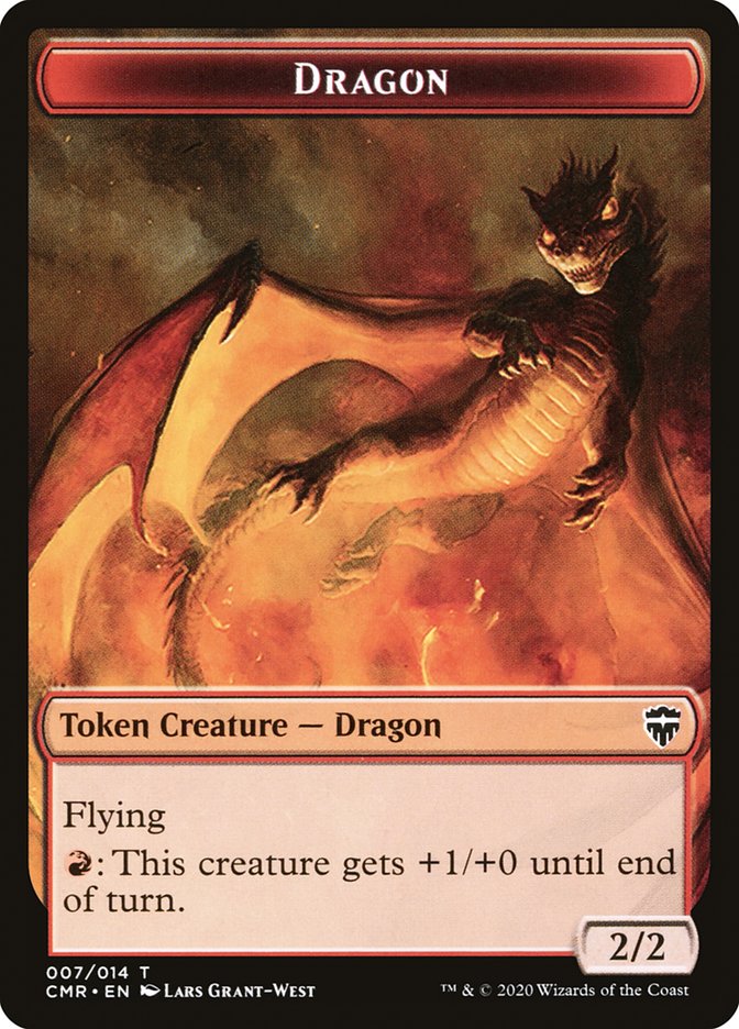 Dragon // Treasure Token [Commander Legends Tokens]