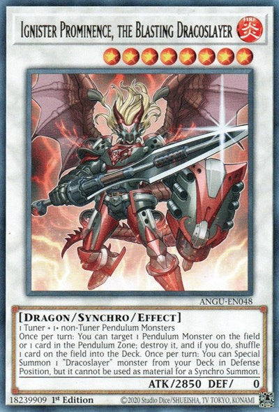 Ignister Prominence, the Blasting Dracoslayer (Rare) [ANGU-EN048] Rare