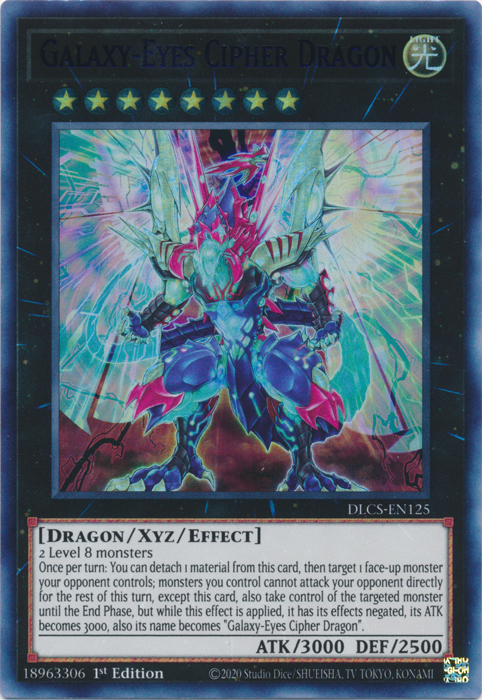 Galaxy-Eyes Cipher Dragon (Blue) [DLCS-EN125] Ultra Rare