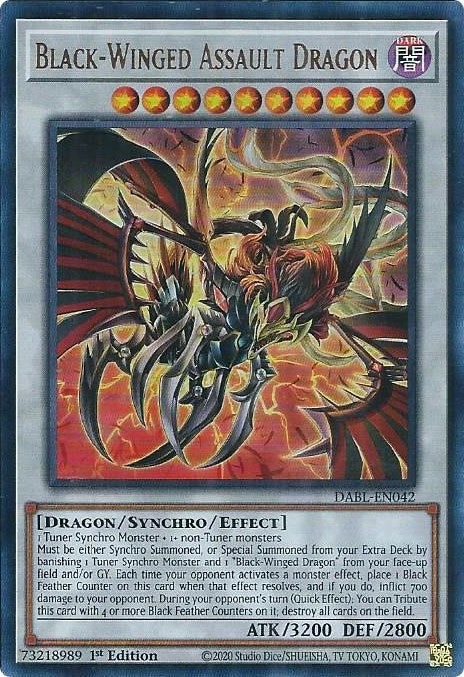 Black-Winged Assault Dragon [DABL-EN042] Ultra Rare