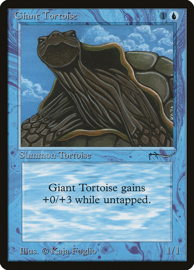 Giant Tortoise (Dark Mana Cost) [Arabian Nights]