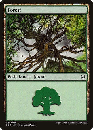 Forest (34) [Duel Decks: Nissa vs. Ob Nixilis]